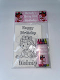 Berry Sweet 1st Birthday Coloring Page Party Favors
