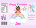 Custom Unicorn Rainbow Kids Birthday Party Favors